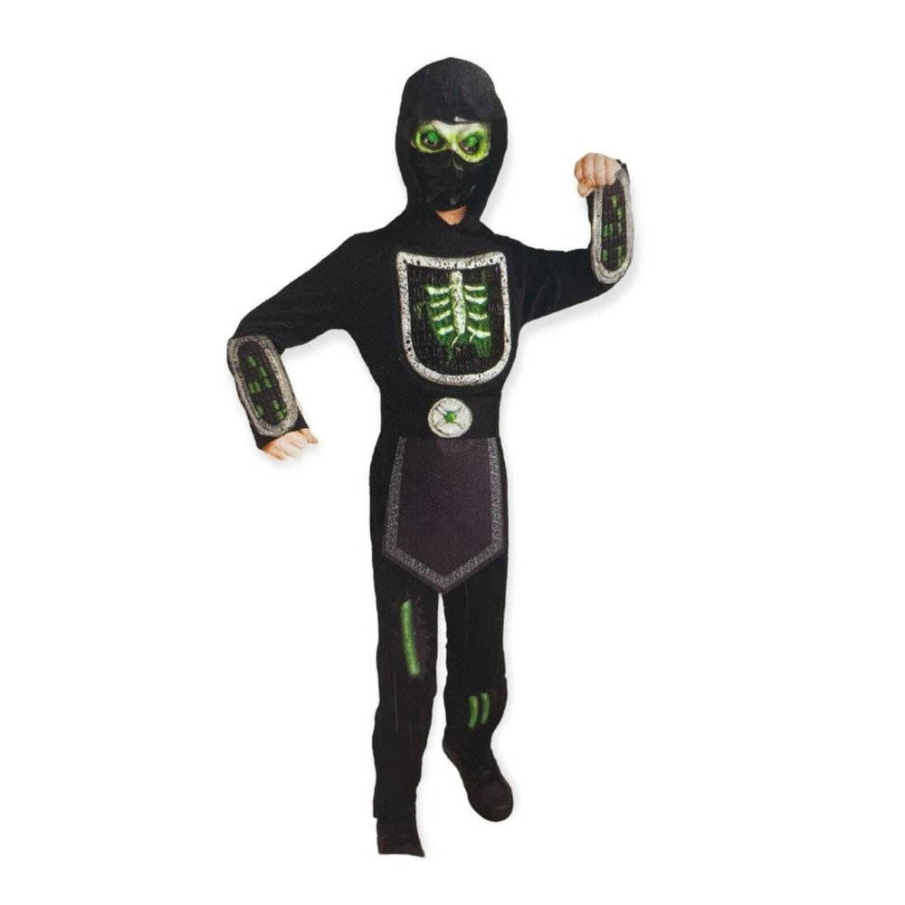 Light-up Phantom Ninja Boy's 3-PC Halloween Dress-up Costume 4-7 Small Hyde EEK